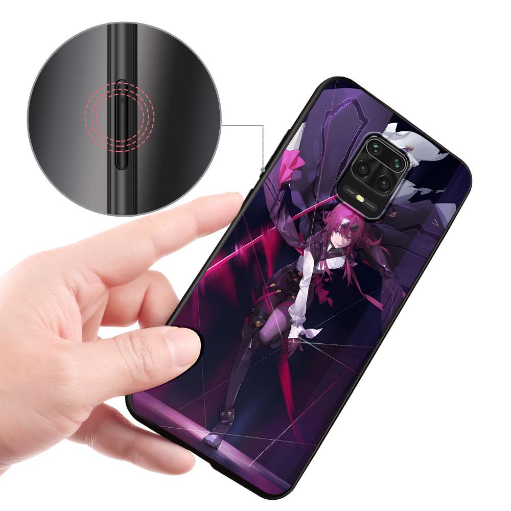 Honkai Star Rail Kafka Case for Xiaomi Redmi 10A 10C 9C 12C 9A 9i 10 12 9 Prime 9T K40 Pro Black Soft TPU Mobile Phone Bag Cover