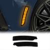 Smoked Lens Fender Side Marker Reflectors Light for Ford Mustang 2024 2025 Accessories Yellow Light
