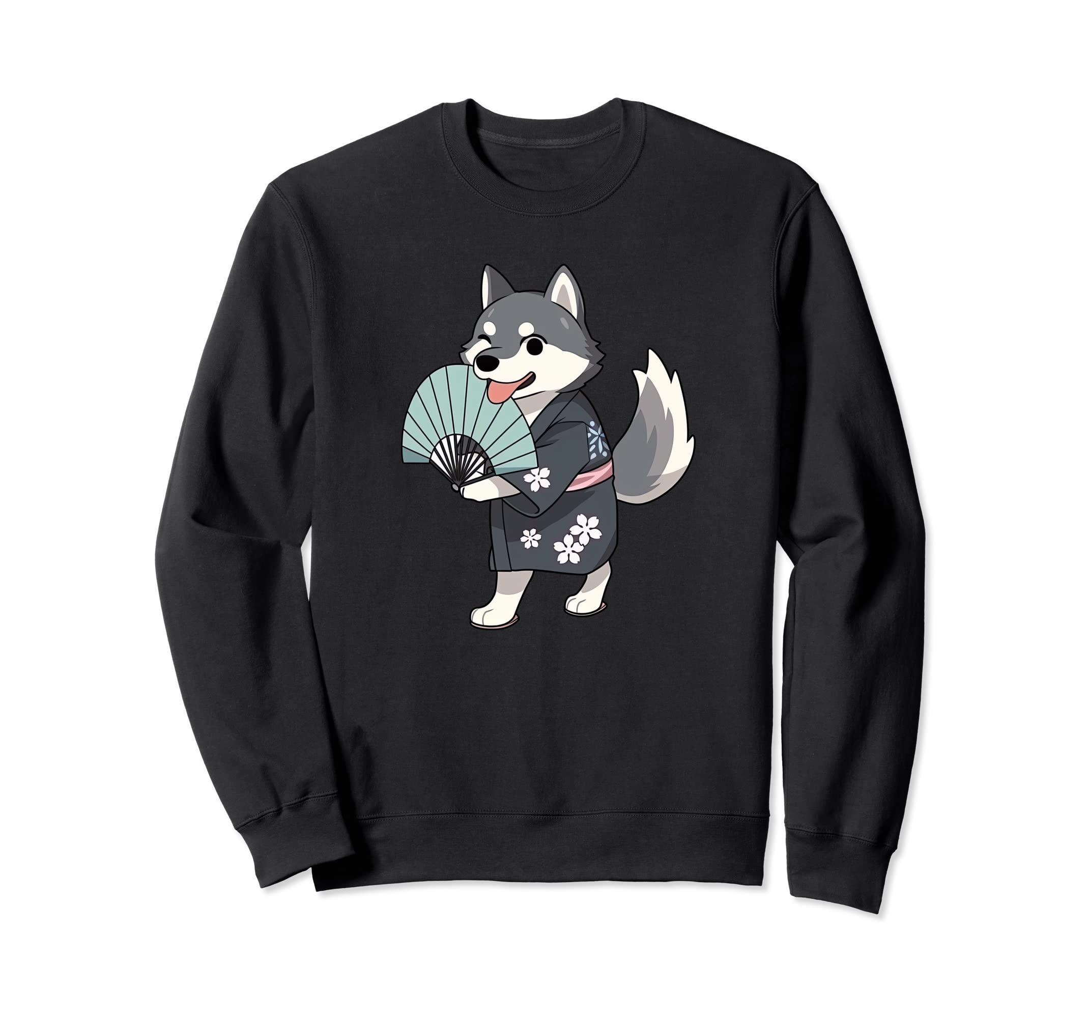 

Husky Yukata Funny Dog Summer Festival Sweatshirt чёрный