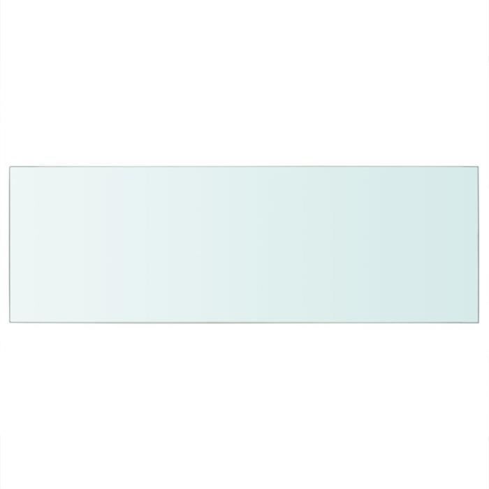 Panneau pour étagère en verre transparent VIDAXL 70 x 25 cm - contemporain/design