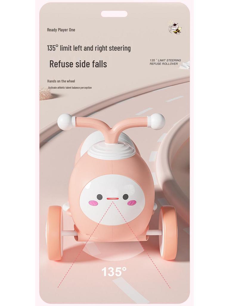 Children's Twist & Glide Scooter: 1-3 Years No-Pedal Balance Walker