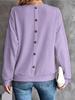 2025 Women's Autumn-Winter Off-the-Shoulder Back Button Long-Sleeve T-Shirt