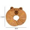 Trendy Capybara Bread Plush Keychain Foodie Theme Creative Backpack Pendants Bag Decor Soft Stuffed Doll Key Chain Party Favors
