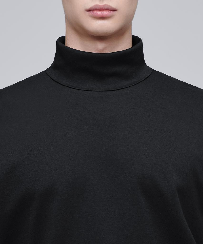 Musinsa Standard Relaxed Turtleneck Long Sleeve T-Shirt [Black]
