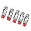 5pcs Stainless Steel Automatic Pig Nipple Drinker Waterer Red Cap Duckbilled