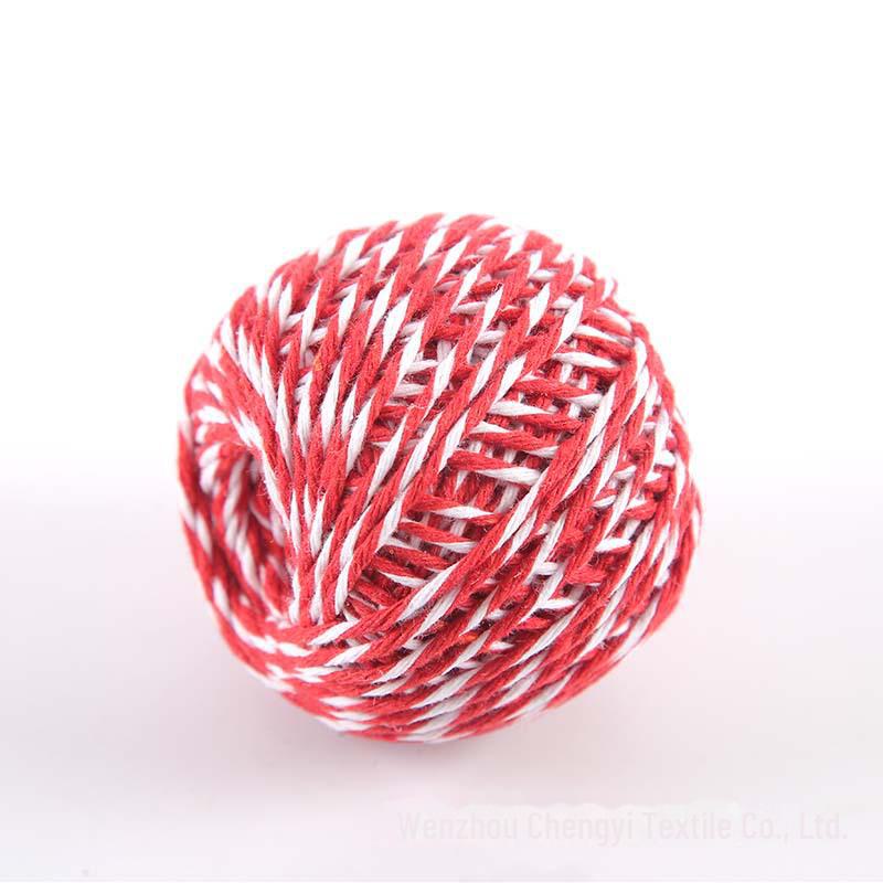 1.5mm Two-Color Cotton Rope for Dragon Boat Festival Rice Dumplings, 8-Strand Thread, Rice Dumpling Leaf Gift, 30g/50g.