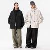 Giacca con cappuccio da coppia per esterni Giacca impermeabile multicolore casual