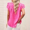 Summer New Fashion Leopard Printed Casual Shirts Women Summer Tops Flying Sleeve Slim Fit Casual Blouse for Women Elegant Solid Pullover Shirt 26626