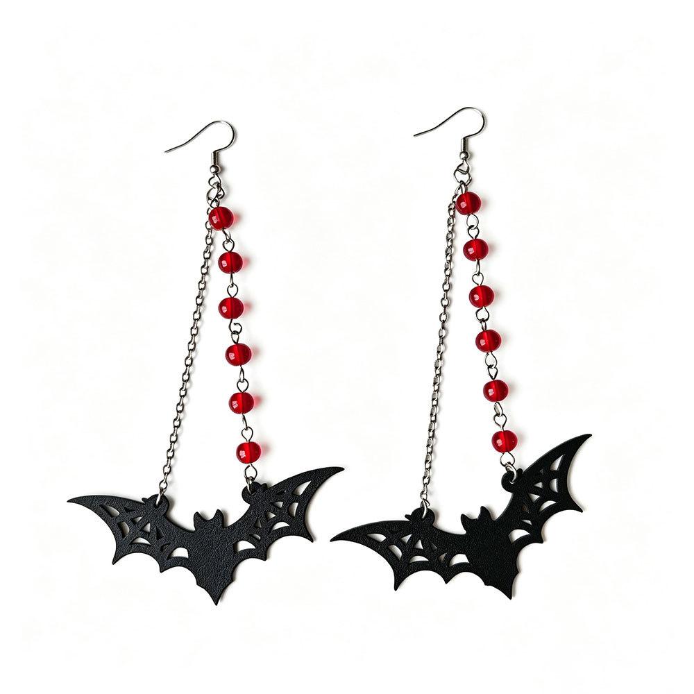 New Multiple Earrings Halloween Earrings Bat Skull Tassel Spider Web Earrings Party Ball Accessories