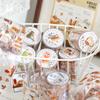 1 Roll of Retro Baking Food Sticker Tape, with a Variety of Pastry Patterns, Great for Decorating Diaries and DIY Crafts