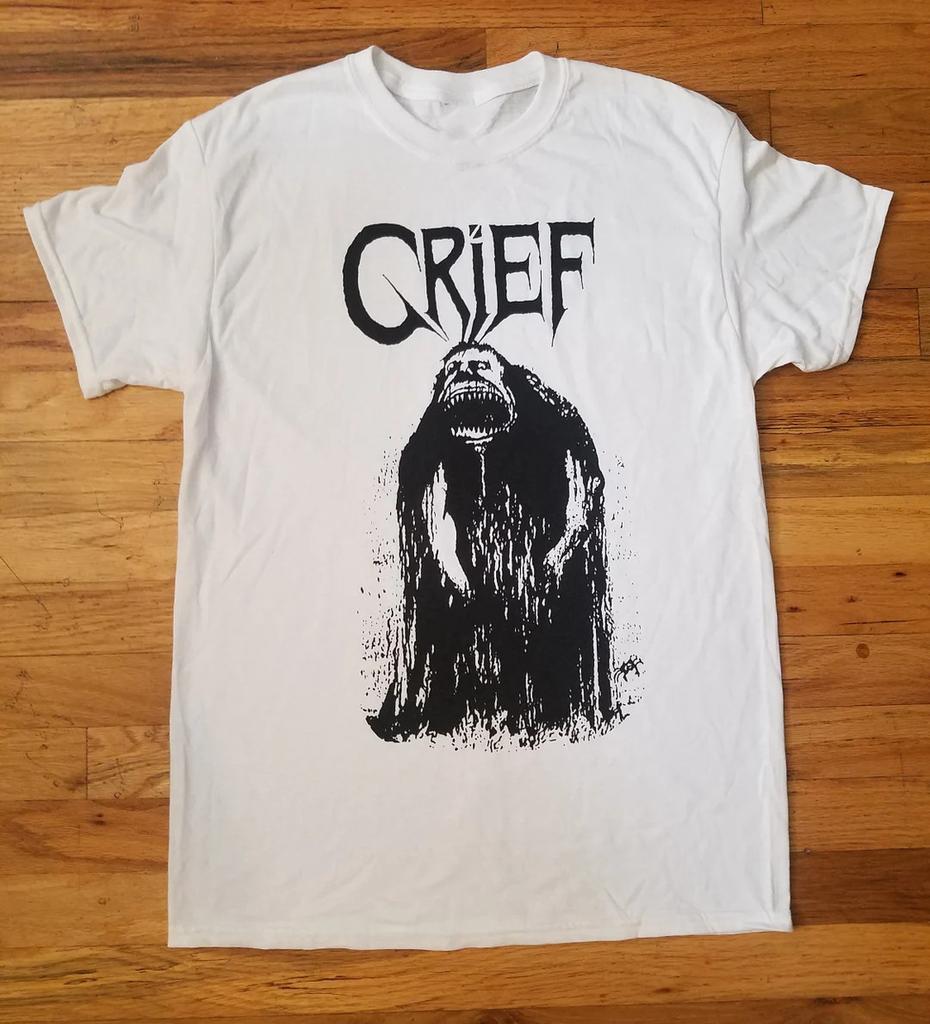 Vtg Grief Band Album Heavy Cotton White Shirt S-5XL MC420