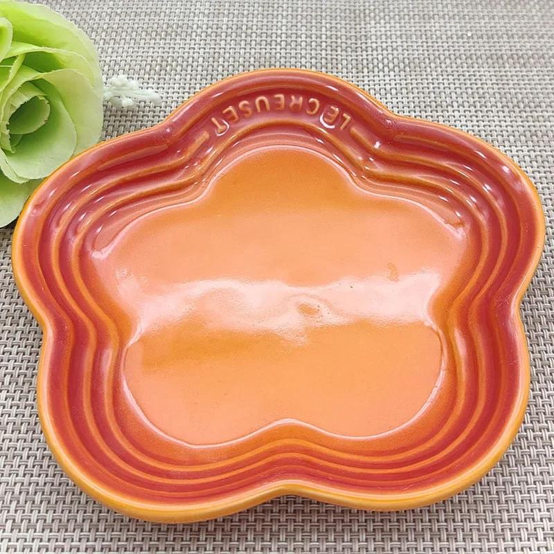 Small Plate 14Cm Sauce Plates Cats Food Bowl French Cool Color Cake Dish Spit Bone Dishs Side Dish Decorative Dessert Tray