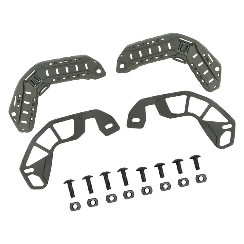 Helmet Rails Nylon 1 Pair with Mounting Screws Helmet Accessories