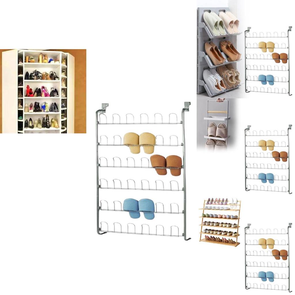 Multilayer Metal Shoe Cabinet For Indoor Storage And Space Optimization In Living Spaces