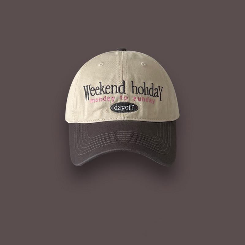 

Summer Cotton Baseball Cap With Embroidered Letters For Streetwear And Sun Protection серый