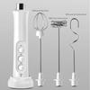Electric Milk Frother Portable Rechargeable Foam Maker Handheld Foamer Home High Speeds Drink Mixer Coffee Frothing Wand 3 In 1
