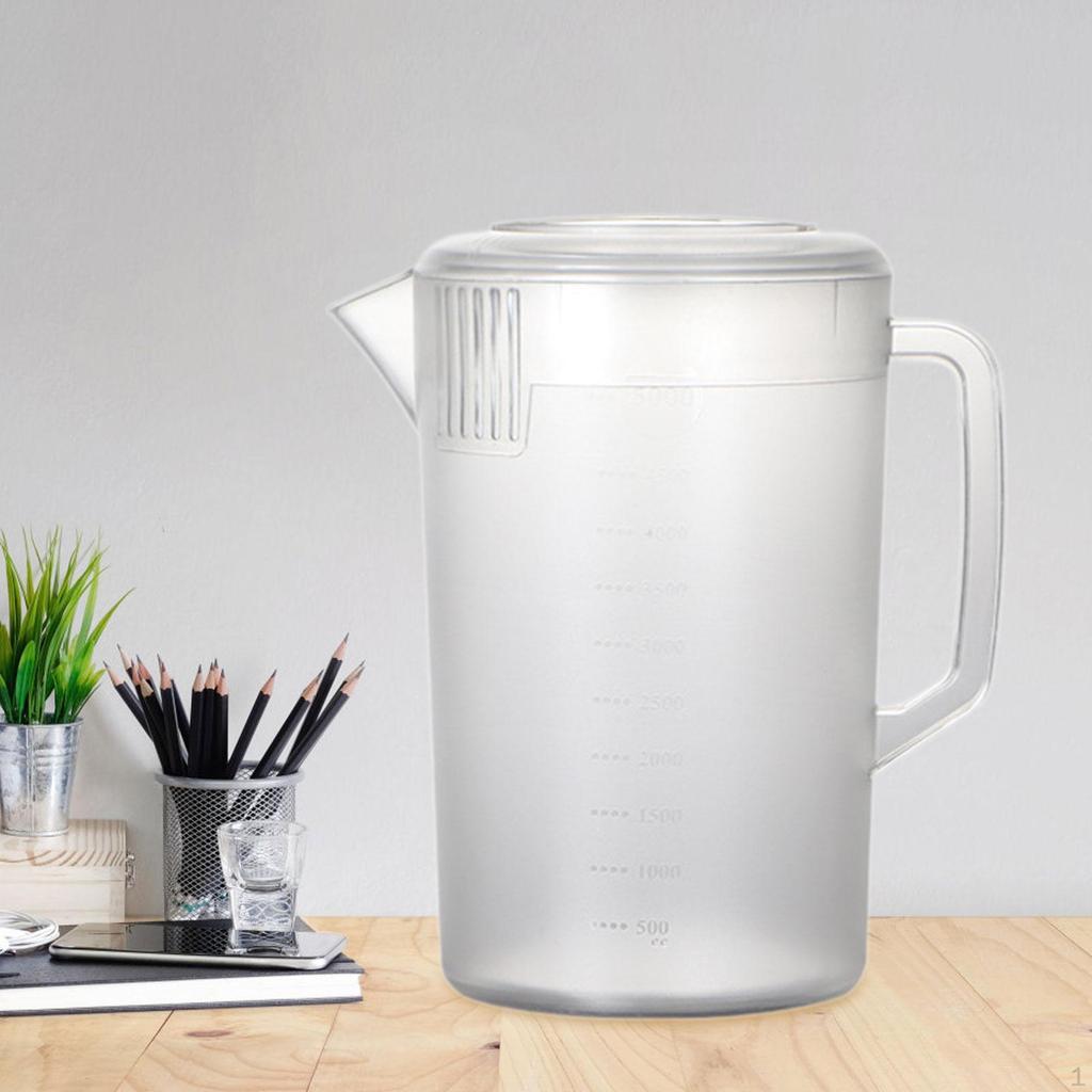 5L Liquid Measuring Jug with Spout for Cold Beverages