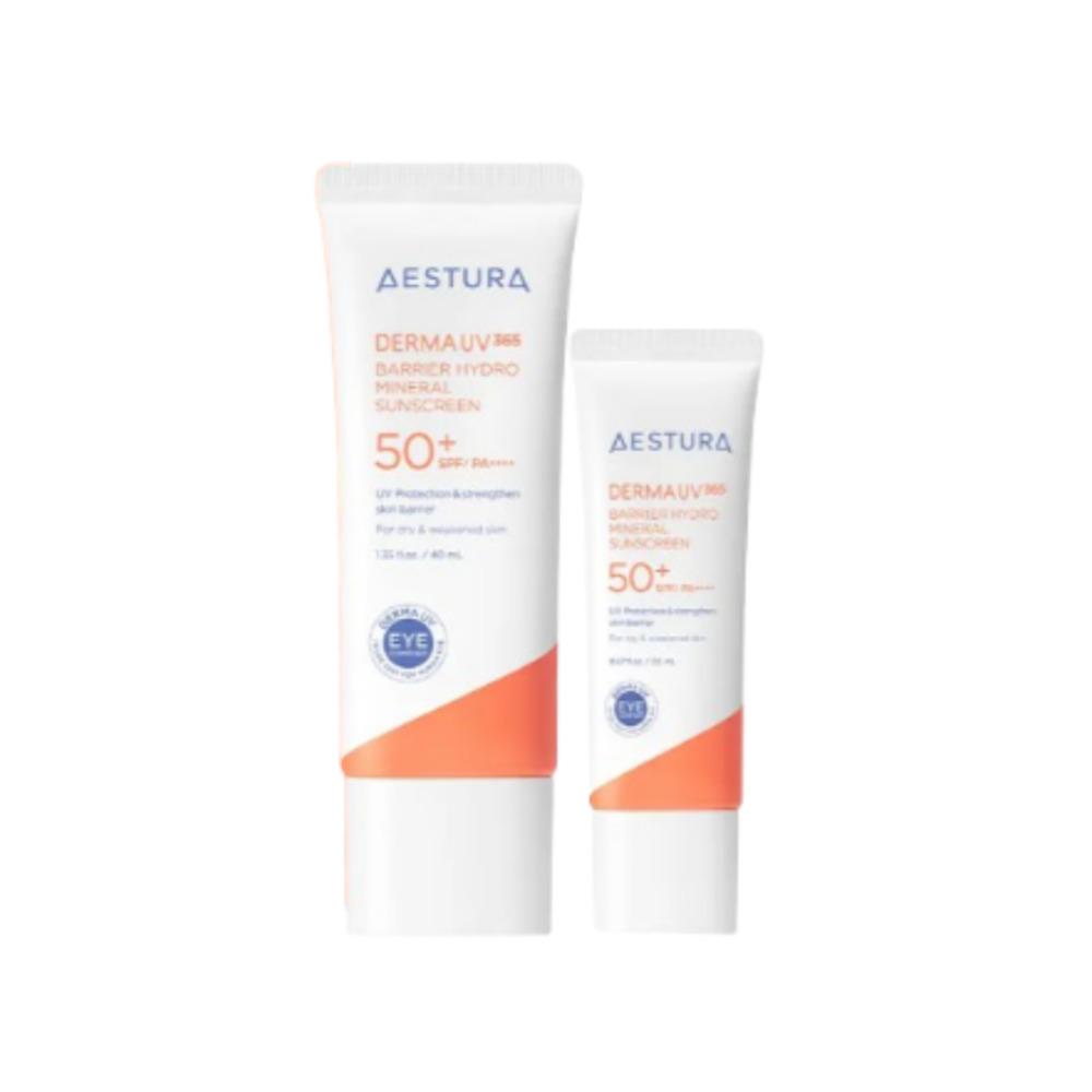 

AESTURA Derma UV365 Barrier Moisture Mineral Sunscreen SPF50+ PA++++ 40ml + 20ml Set