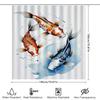 Koi Fish Shower Curtain Waterproof Fabric Decorative Print Wall Hanging for Bathroom Home Decor