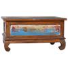 Coffee Table 80 X 50 X 40 Cm Reclaimed Teak Wood