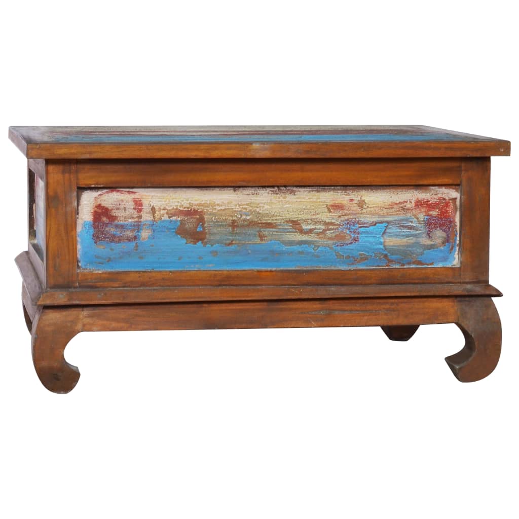 Coffee Table 80 X 50 X 40 Cm Reclaimed Teak Wood