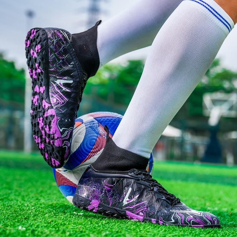 Size 34-46 Men/Women's Camouflage Football Boots Rubber Soft Sole Short Nail Artificial Turf Youth Children Football Shoes