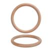 10 Pcs Wooden Rings Natural Grain Polished Smoothly Comfortable Touch Craft Wood Ring Pendant 10cm 3.9in