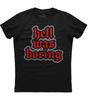 Hell Was Boring Goth Aesthetic Mens Short Sleeve Cotton Black T-shirt