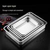 Lijia Stainless Steel Deep Square Food Pan & Lid