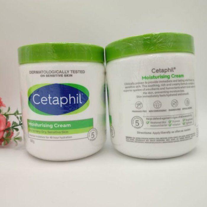 Cetaphil Crème Hydratante Corps & Visage 550ml – Peaux Sèches/Très Sèches & Sensibles | Niacinamide, Panthénol