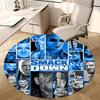 WWE SmackDown,Wrestling Poster Chair Mat Round Rug Office Carpet, Machine Washable, Non Slip, Suitable for Living Rooms, Bedrooms