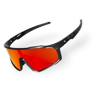 Sports High Contrast UV Inner Frame for Mirror Road Sports Black Frame X Red Lens [Gorix] Men's Sunglasses, Lens, Protection, Prescription, Lens,