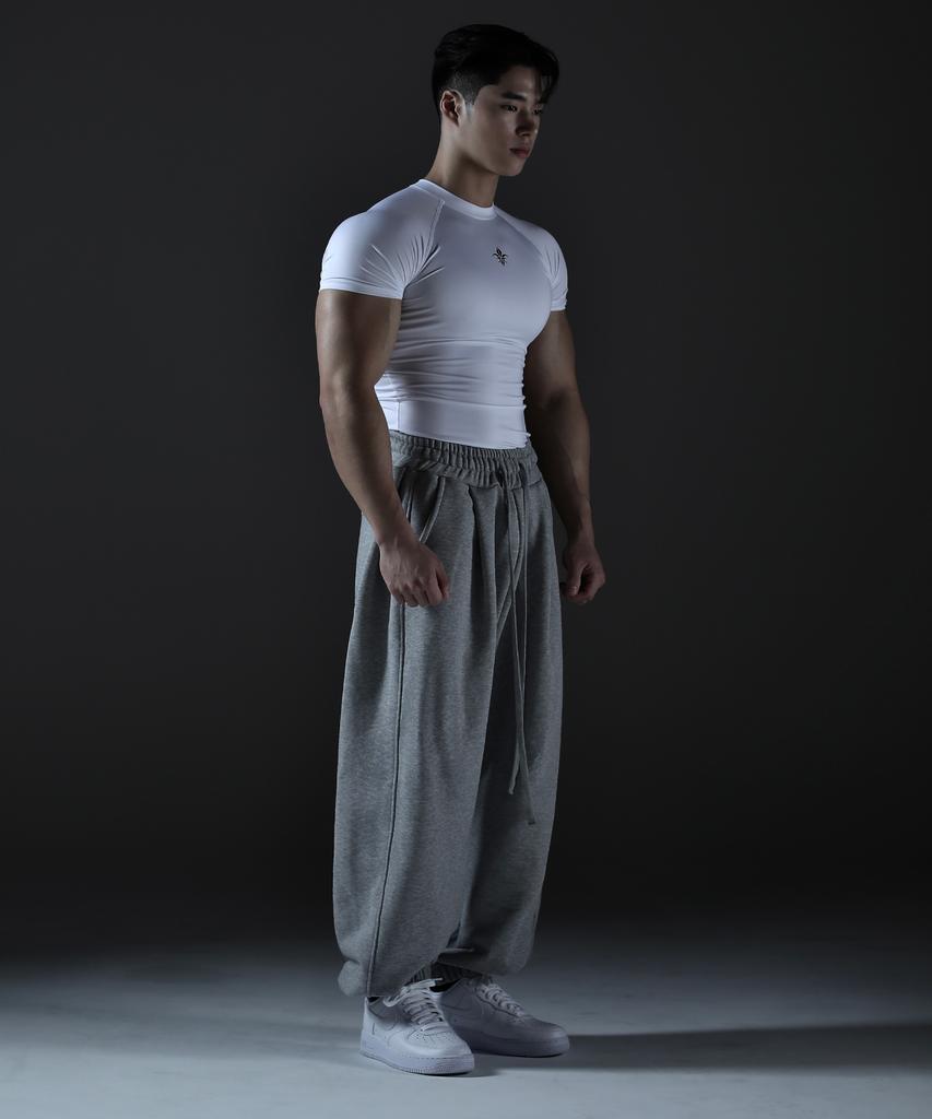 CARMID Wide Sweat Logo Pants [Gray]