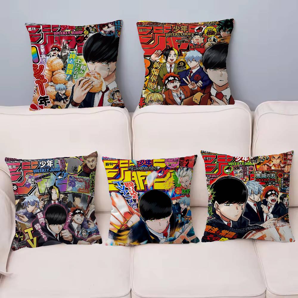 Mashle Magic And Muscles Mash Anime Pillow Cover Design Cushion Cover Decor Holiday Decorati