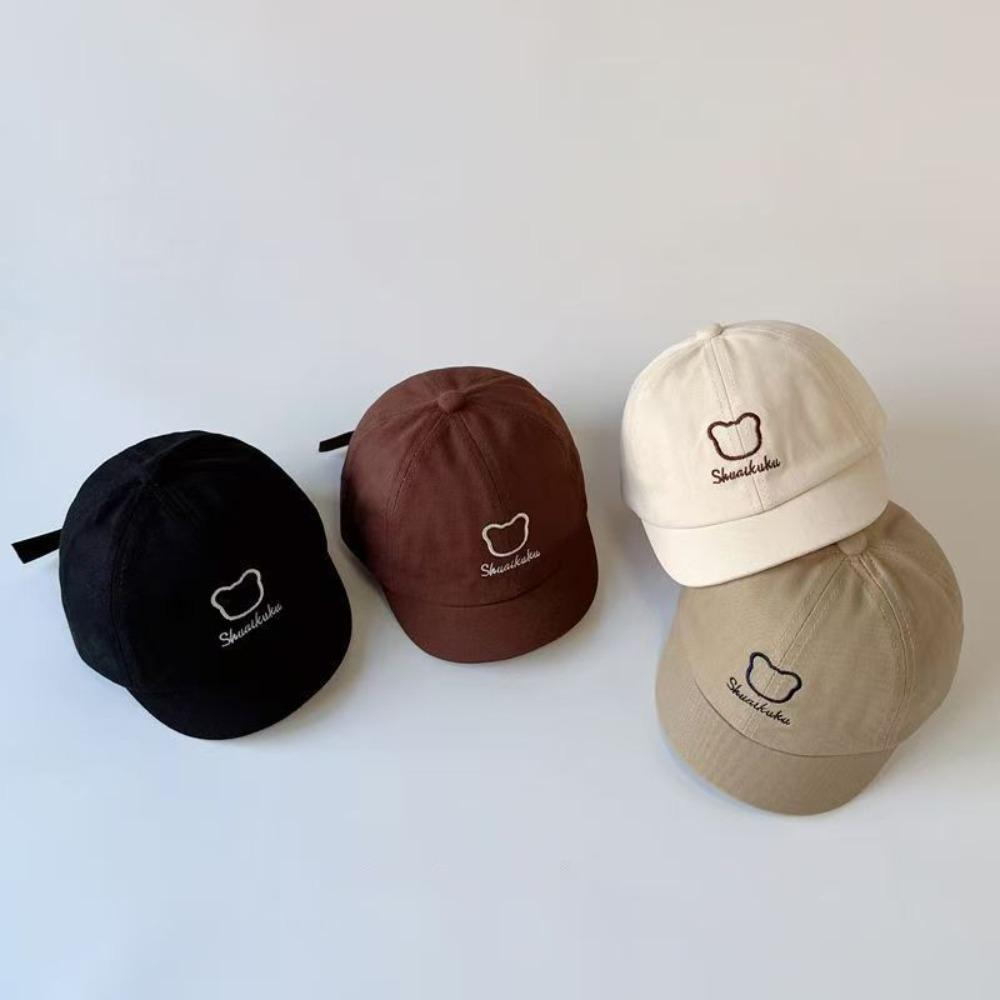 

Breathable Peaked Cap Thin Summer Beach Cap Cute Sun Hat Boy Girl чорний