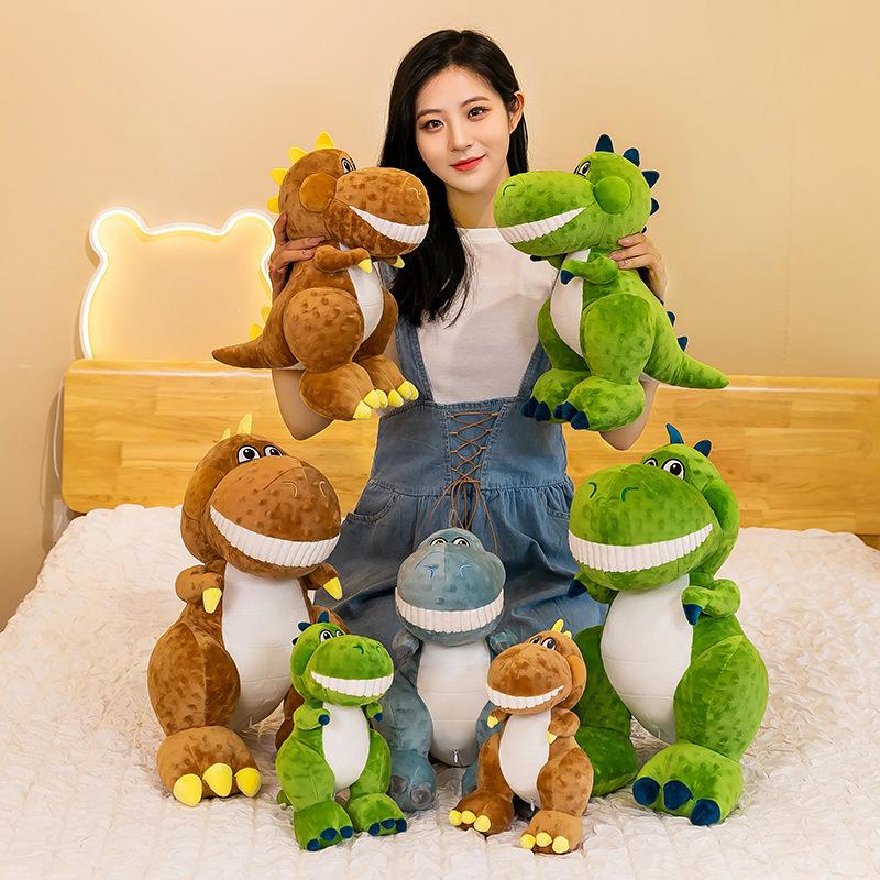 Small Buck-toothed Dinosaur Cute Doll Plush Toy Boys and Girls Funny Doll Throw Pillow Doll Gift Cute Fun