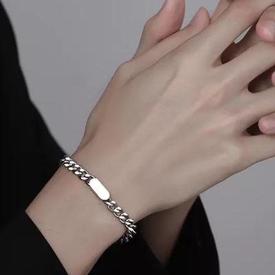 High Quality Stainless Steel Bracelets For Men Punk Curb Cuban Link Chain Bracelets On the Hand Jewelry Gifts