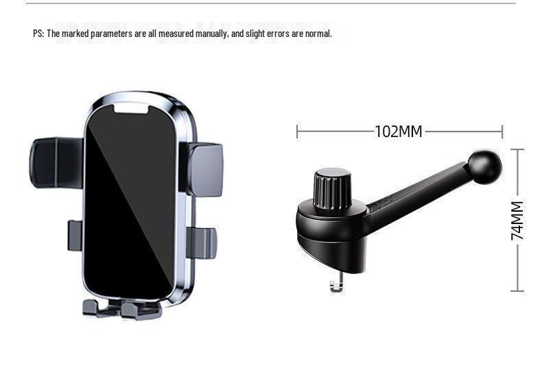Gravity Induction Car Phone Holder - Windshield & Vent Mount, Snail Design