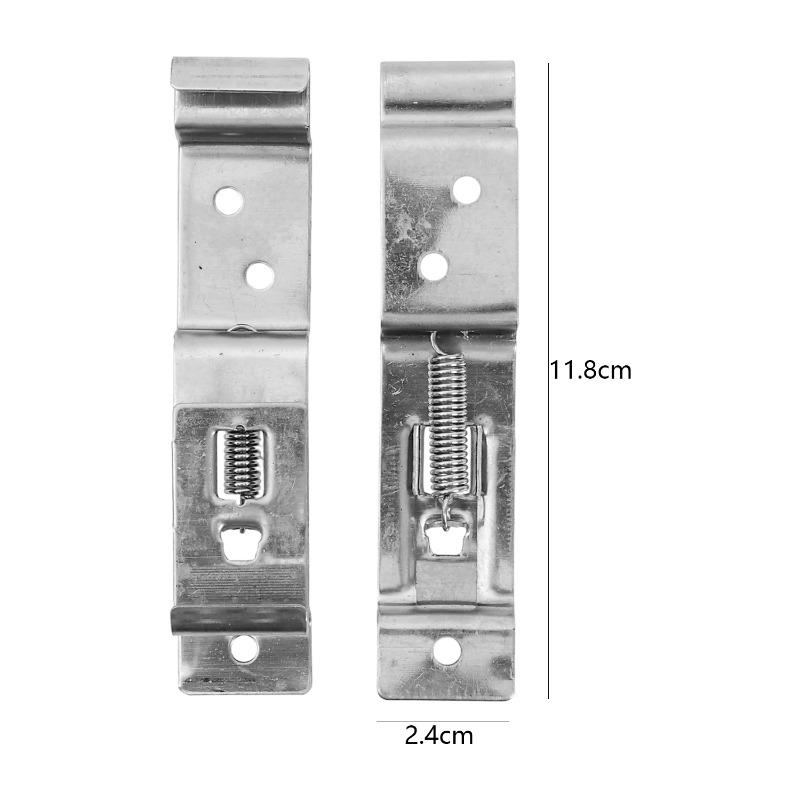 

2pcs Universal Tow Truck Spring License Plate Clip Auto Parts Car License Plate Stainless Steel Bracket Car License Plate Frame