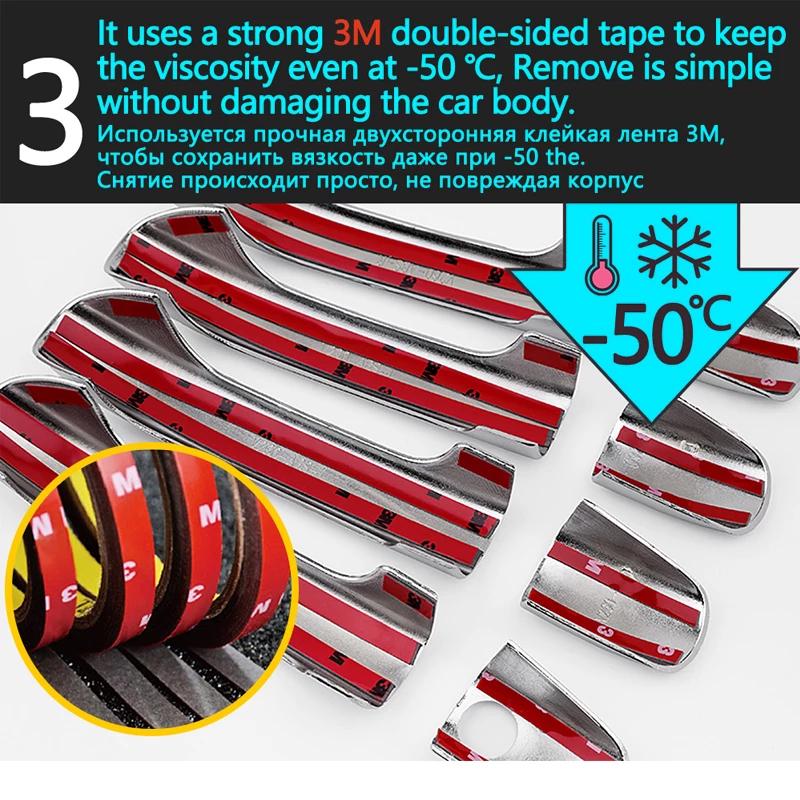 Auto Chrome For Jeep Grand Cherokee 3 III WK 2005~2010 Car Chrome Door Handle Cover ABS Exterior Styling Accessories Stickers