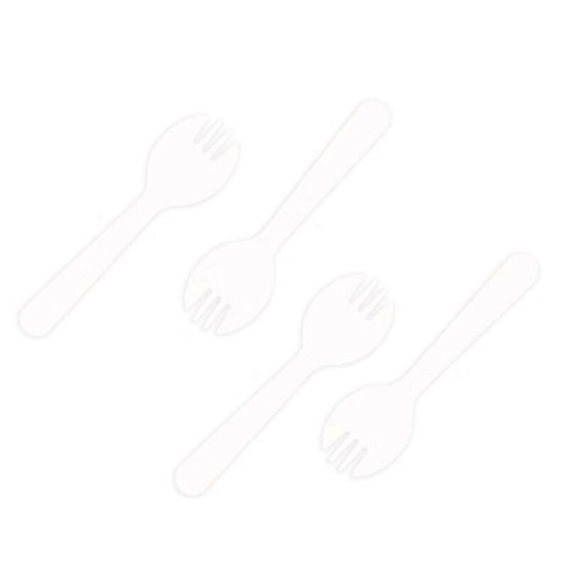 Miaojie Disposable Plastic Fork Spoons