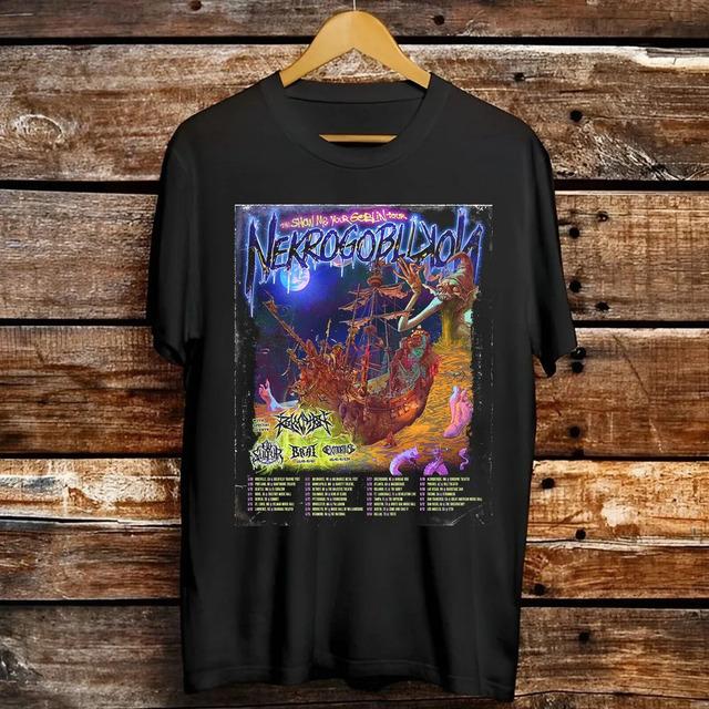 Camiseta Nekrogoblikon Band Show Me Goblin Tour 2025 Em Tama XXXL