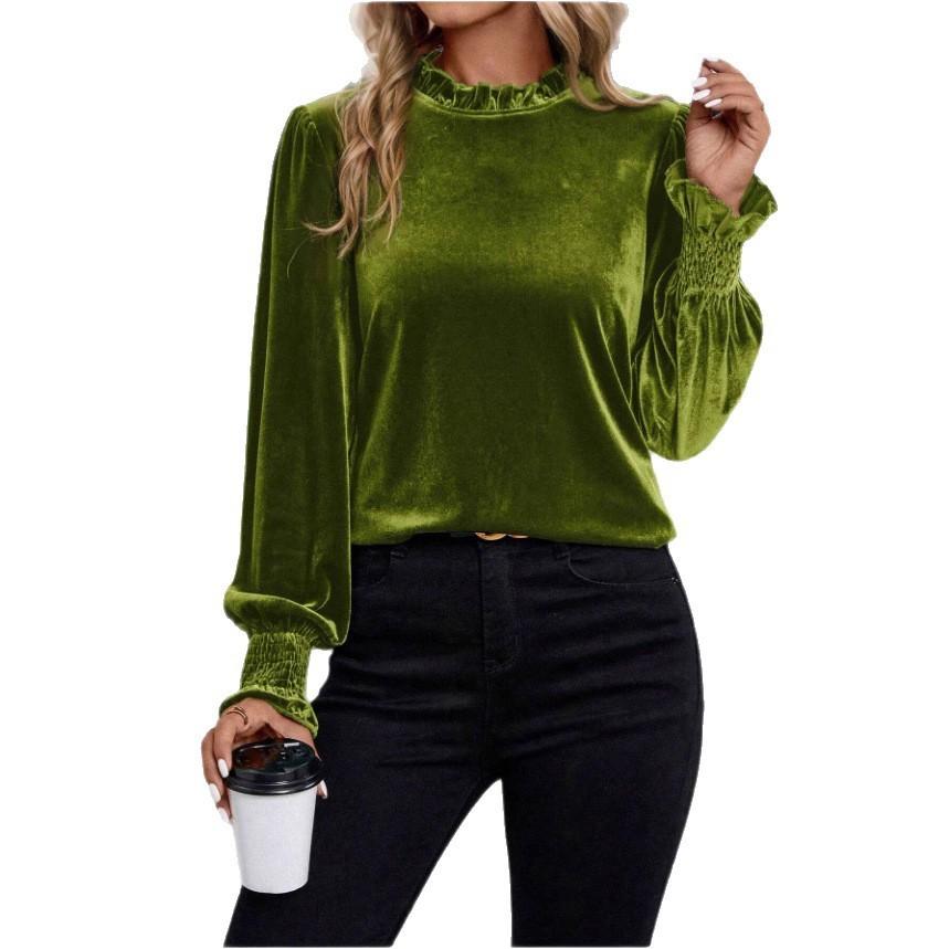 Tshirt Casual Long Sleeve Pullover With Spliced Design For Daily Wear