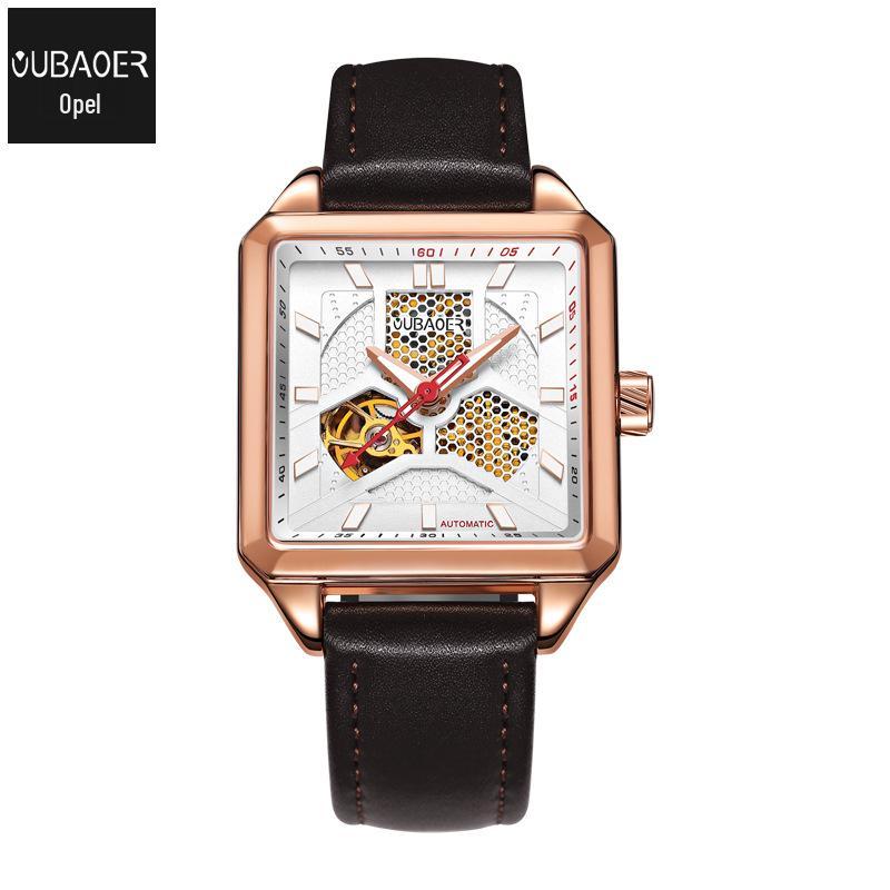 Hot-Selling Men`s Skeleton Mechanical Watch: Automatic