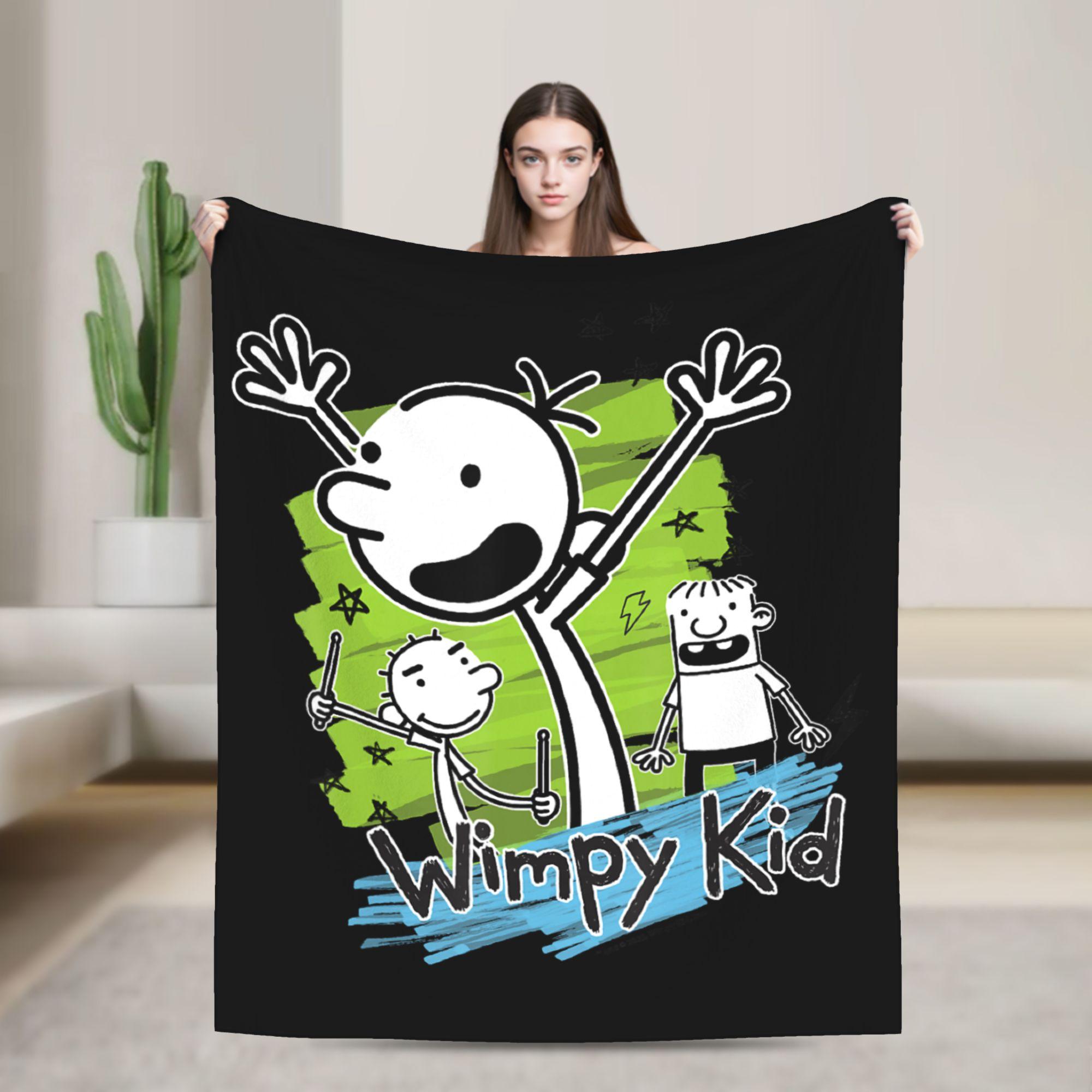 Creative Homewares Unisex Diary Of A Wimpy Kid Greg Heffley Cartoon Blanket Soft Plush Bedding Throws For Couch Bed Flannel Bedspread Bed Cover