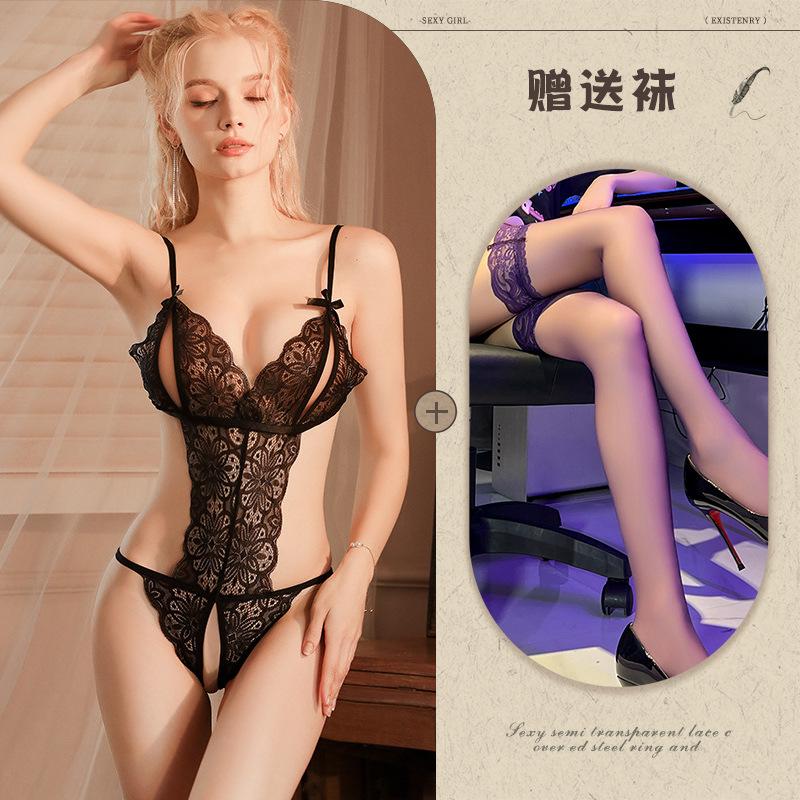 Night listening incense lingerie sexy lace onesie women's passion suit pure desire hollow uniform temptation 874