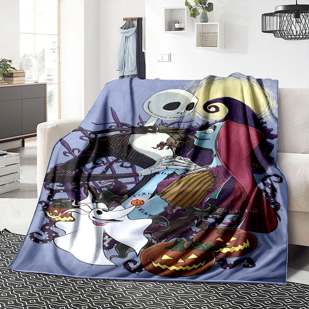 Nightmare Before Christmas Blanket Soft Throw Blanket For Home Bedroom Bed Sofa Travel Office Solid Christmas Blanket