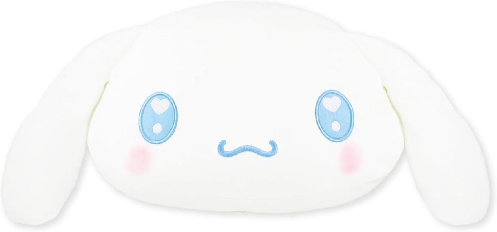 Tees Factory Sanrio Cinnamoroll Cinnamon Characters Soft Face Cushion, Approx. H300 x W348 x D90mm (excluding parts), SR-5529188CR