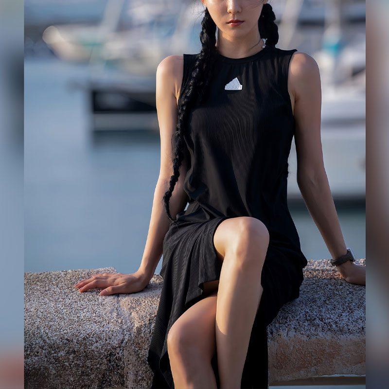 adidas Sleeveless Dress Women's Black IT4350