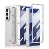 Magnetic Hinge Folding Stand Holder Wrist Strap with Glass Protector Case for Samsung Galaxy Z Fold 7 Fold7 Lens Protect Cover